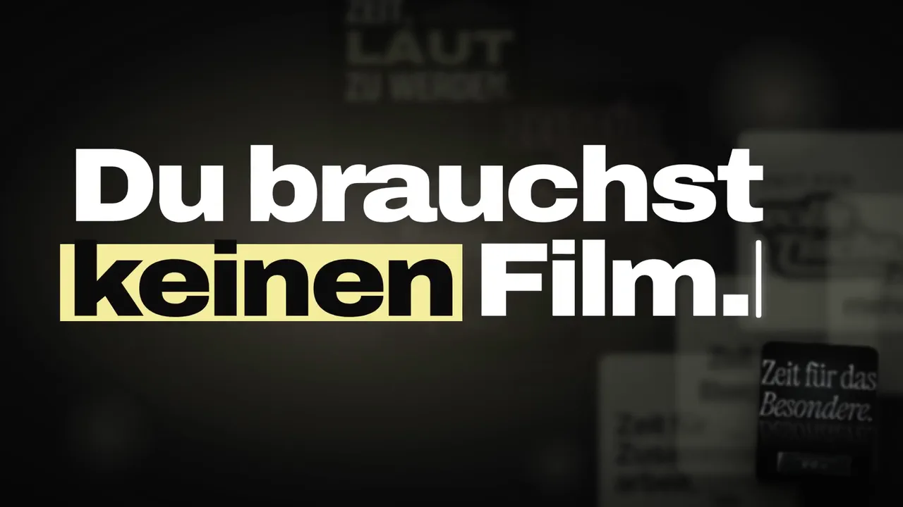 Szene aus unserem eigenen Film: die Einstiegs-Szene.